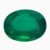 Natural Emerald oval gemstone