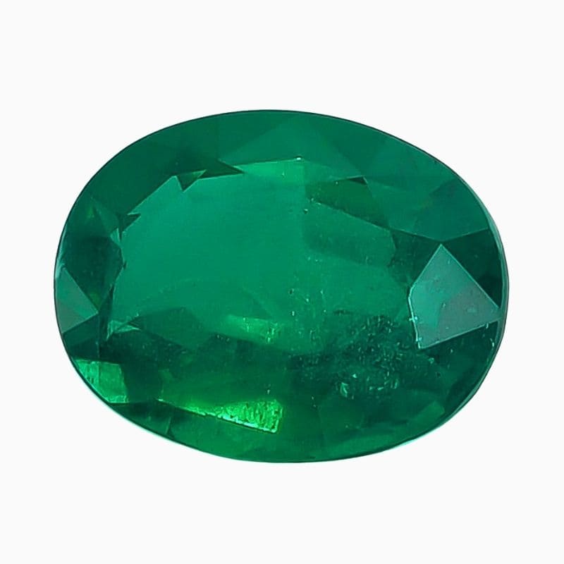 Natural Emerald oval gemstone