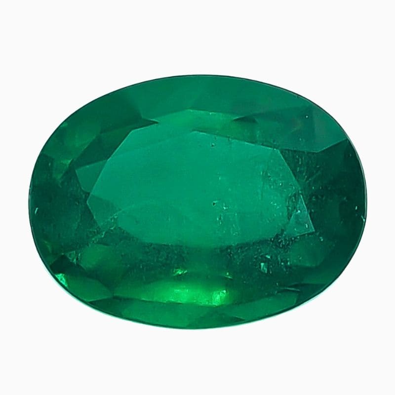 Natural Emerald oval gemstone