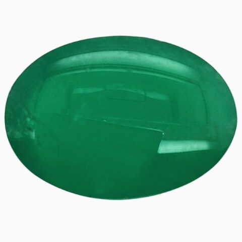 Natural Emerald oval, green gemstone