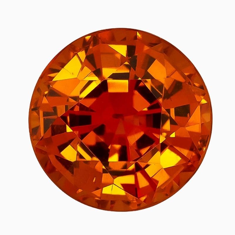natural mandarin garnet 3 83 carats