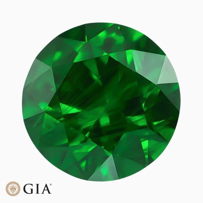natural russian demantoid garnet 0 63 carats