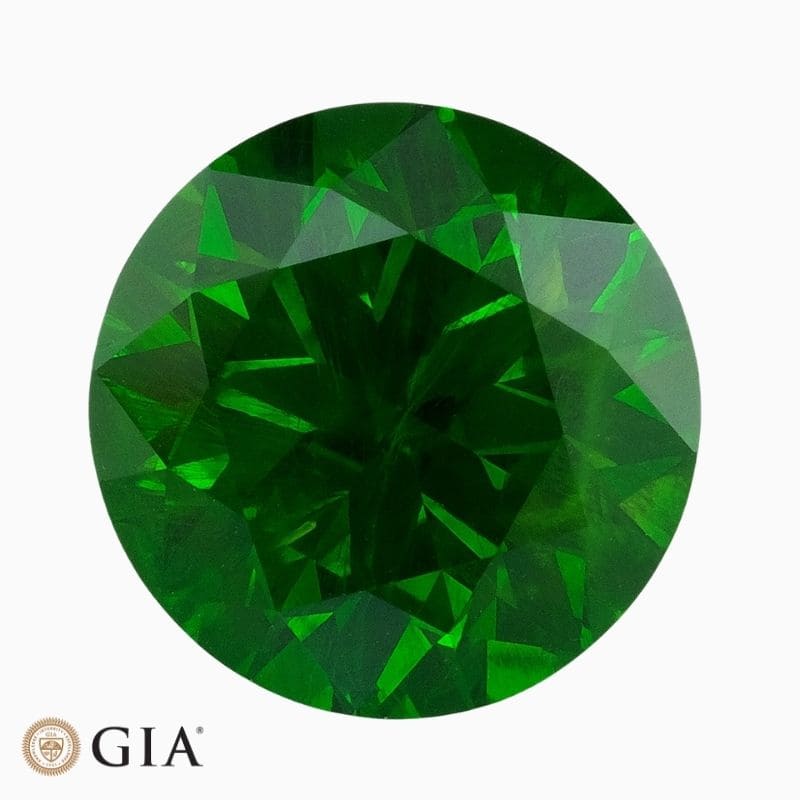 natural demantoid garnet 2 21 carats with gia report