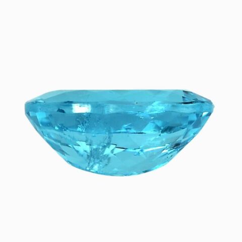 oval apatite blue gemstone