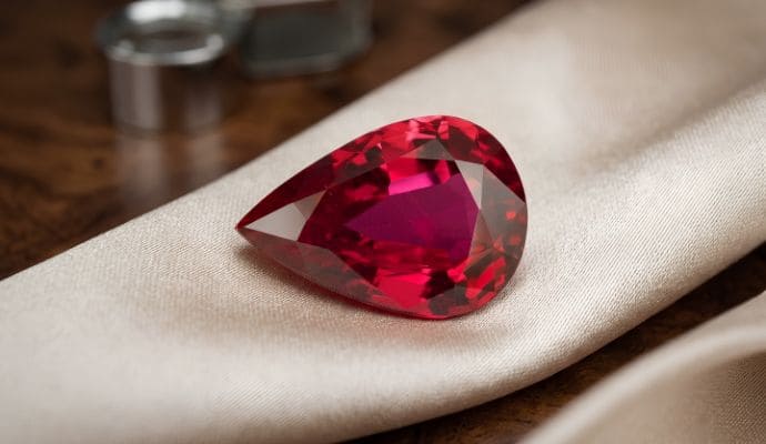 Natural unheated 2.45 carat Mozambique Pigeon Blood ruby with GRS and SSEF certification