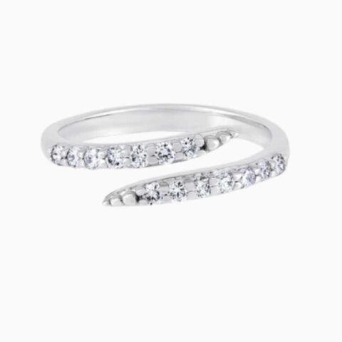 Open Wrap Lab Grown Diamond Ring