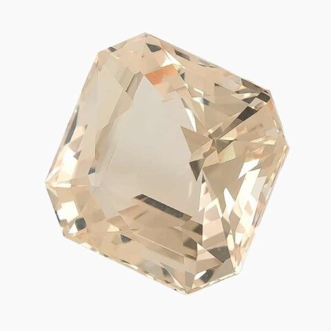 sunlit ember orange beryl gemstone