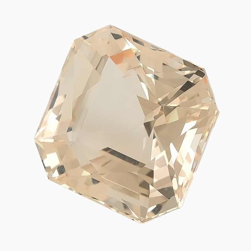 sunlit ember orange beryl gemstone
