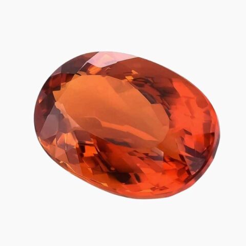 madeira glow citrine oval gemstone