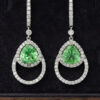 Paraiba Glow Tourmaline Diamond Earrings