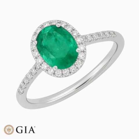 Natural Paraiba Tourmaline oval ring