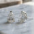 Pear Shaped Natural Diamond Stud