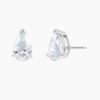 2 Carat Pear Shaped Lab Grown Diamond Stud Earrings