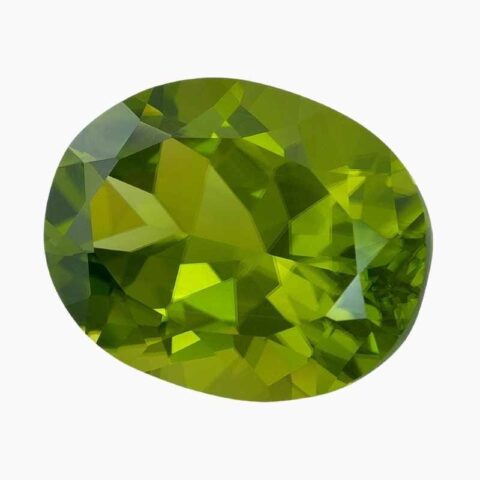 oval peridot