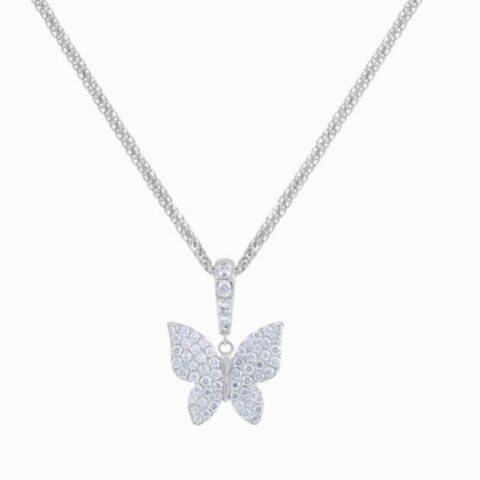 Petite Butterfly Natural Diamond Necklace