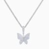Petite Butterfly Lab Grown Diamond Necklace
