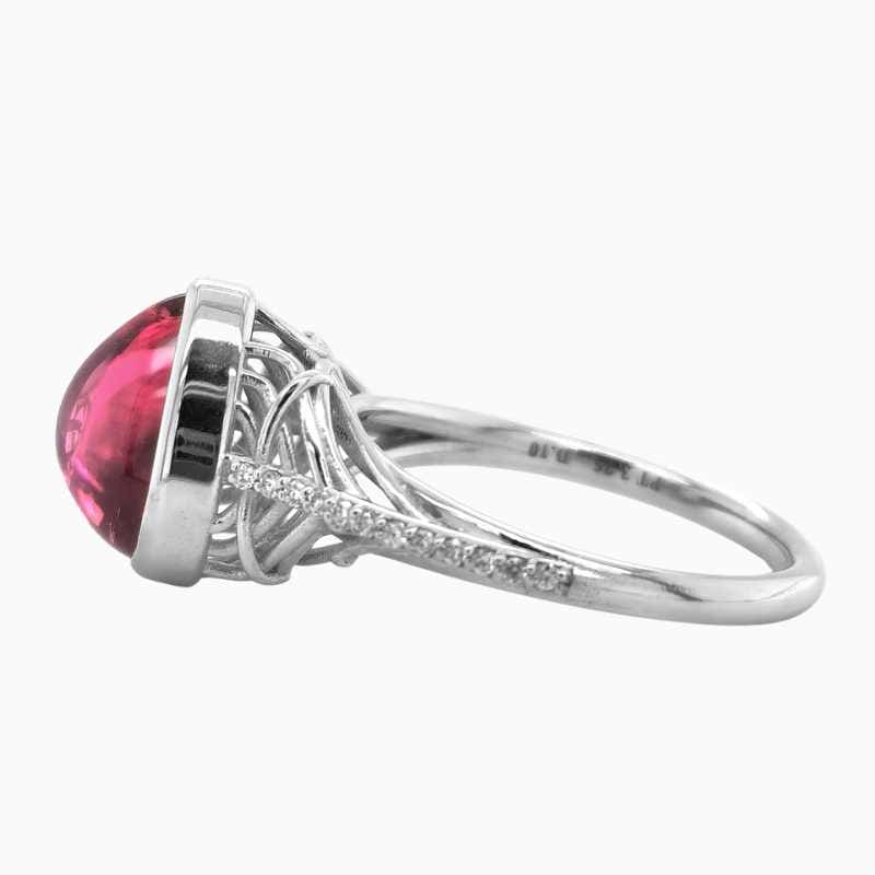 pink tourmaline ring