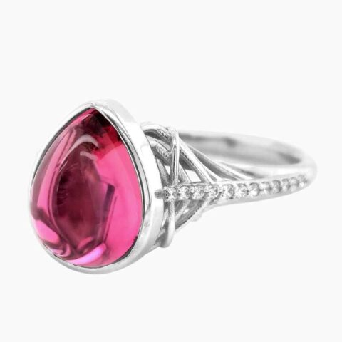 gemstone diamond ring