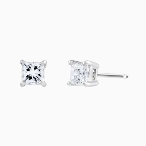 earrings crafted with natural diamonds