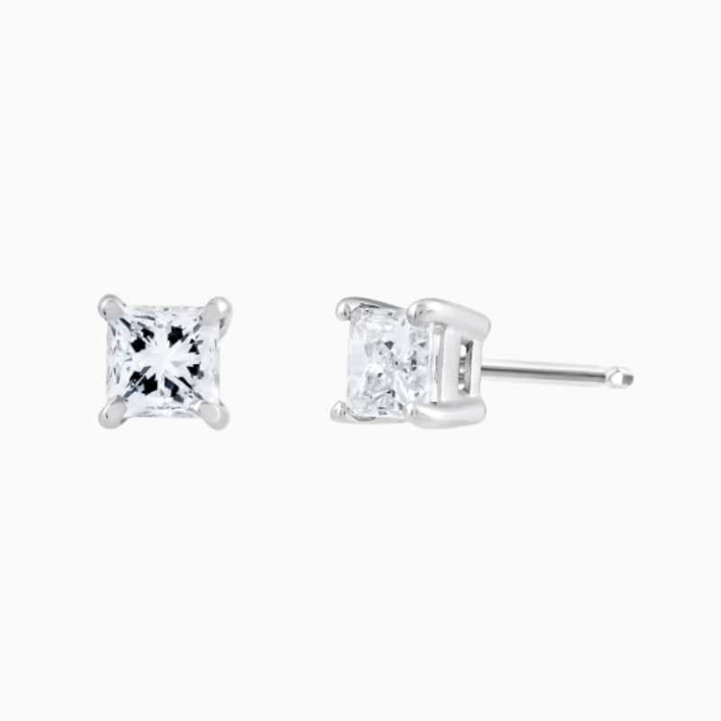 earrings crafted with natural diamonds