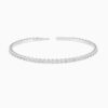 Lab Grown Diamond Princess Illusion Flexible Bangle with lab grown diamonds in 14k solid gold