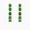 Tsavorite diamond earrings in 14K Yellow Gold