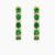 Tsavorite diamond earrings in 14K Yellow Gold