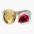 Natural Rubellite ring in 18K Yellow Gold