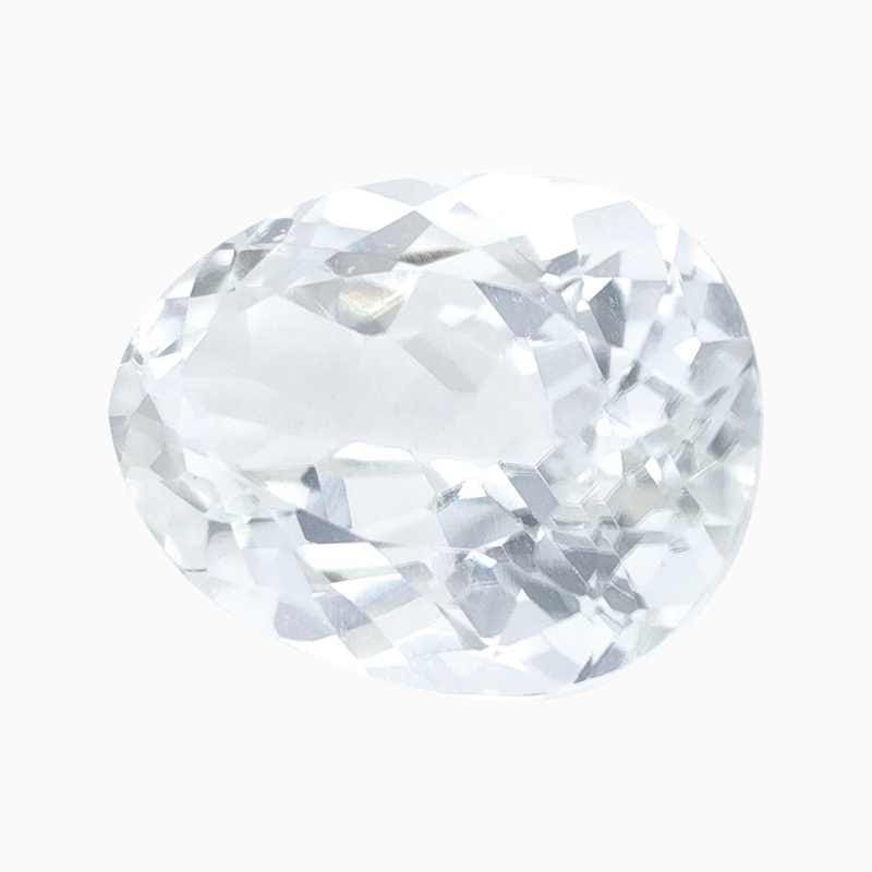 rare near colorless euclase pear gem