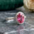 Red Burmese Spinel Diamond Ring