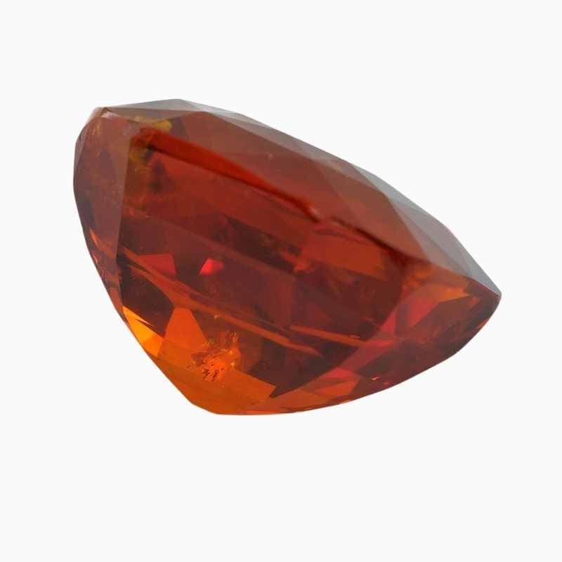 red-orange sapphire gemstone