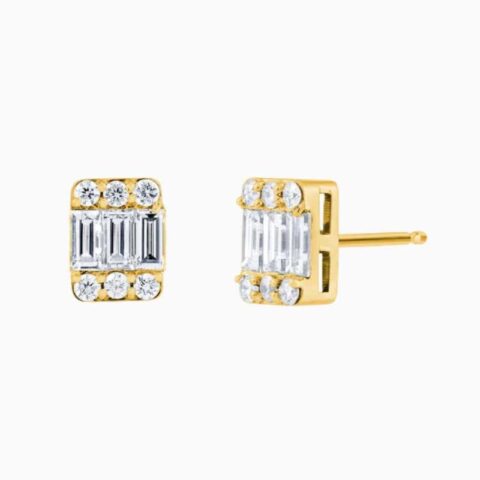 Baguette Stud Earrings