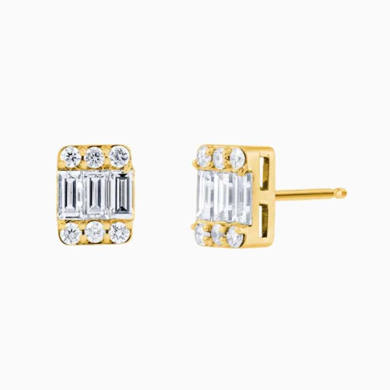 Baguette Stud Earrings