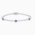 Natural Diamond Tennis Bracelet With Sapphire Centered Flower Clusters natural diamond jewelry