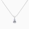 IGI Certified Solitaire Pear Cut Pendant with Necklace