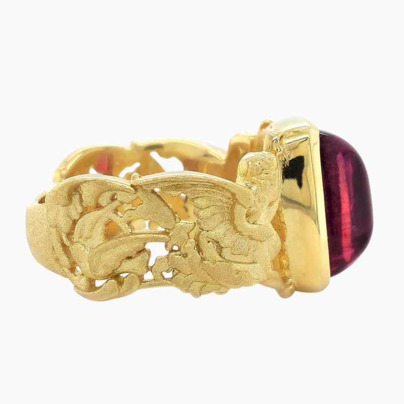 18k yellow gold ring
