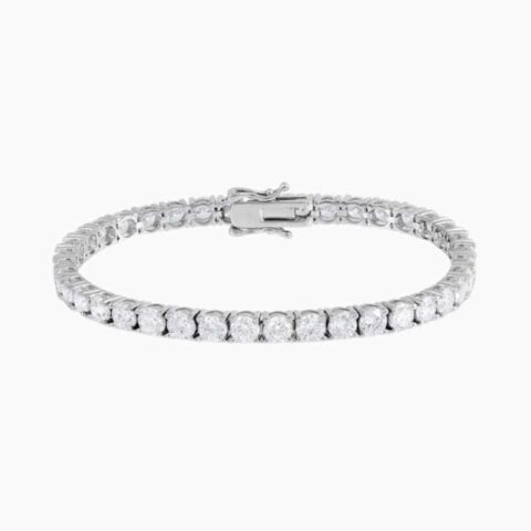 Exquisite 4 Prong Lab Grown Diamond Tennis Bracelet