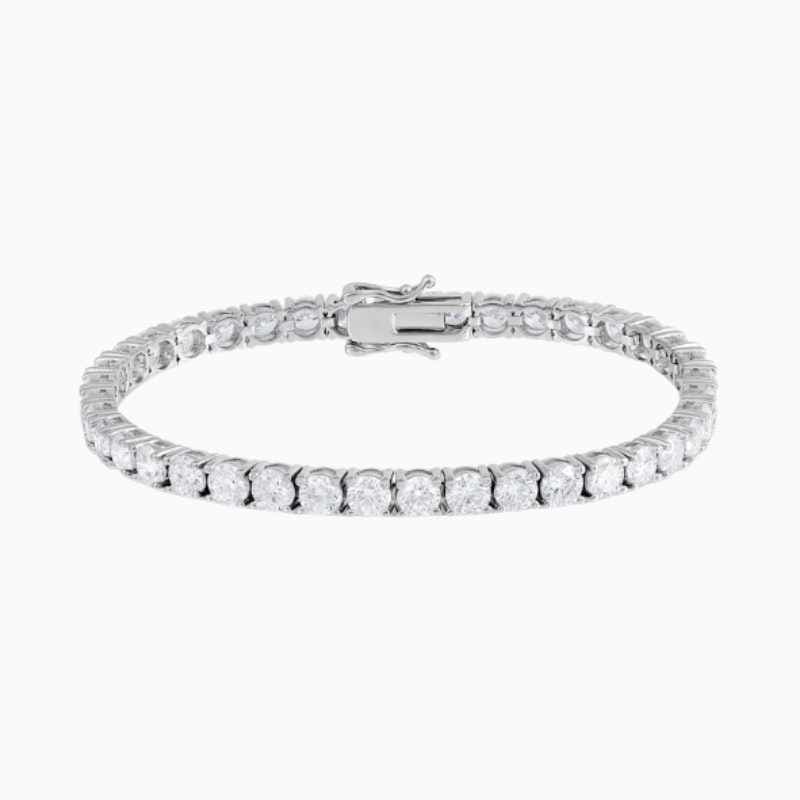 Exquisite 4 Prong Lab Grown Diamond Tennis Bracelet
