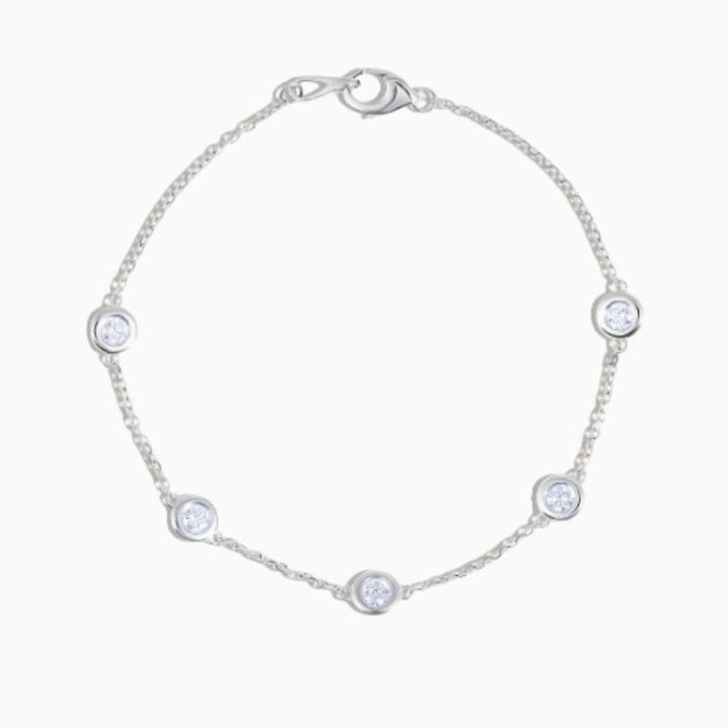 Diamond By The Yard Natural Diamond Bracelet in 14k solid gold with natural diamonds
