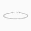 3 Prong Lab Grown Diamond Bracelet with lab grown diamonds in 14k solid gold