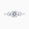 Three Stone Round Lab Grown Diamond Ring