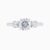 Three Stone Round Lab Grown Diamond Ring