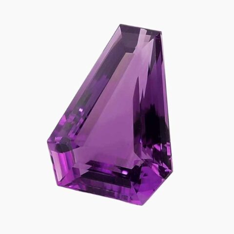 natural amethyst gemstone with 33.28 carats