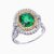 Natural Tsavorite oval ring
