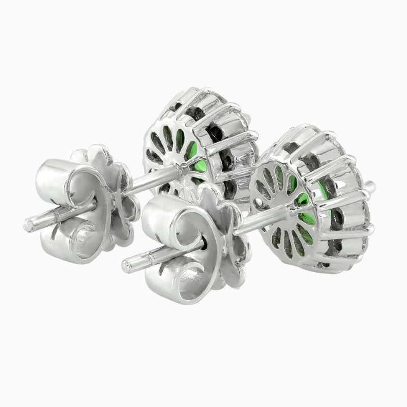 Petite Luxe Tsavorite Diamond Earrings