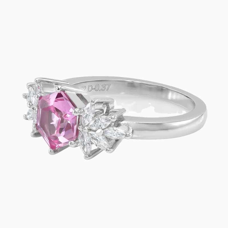 pink sapphire ring