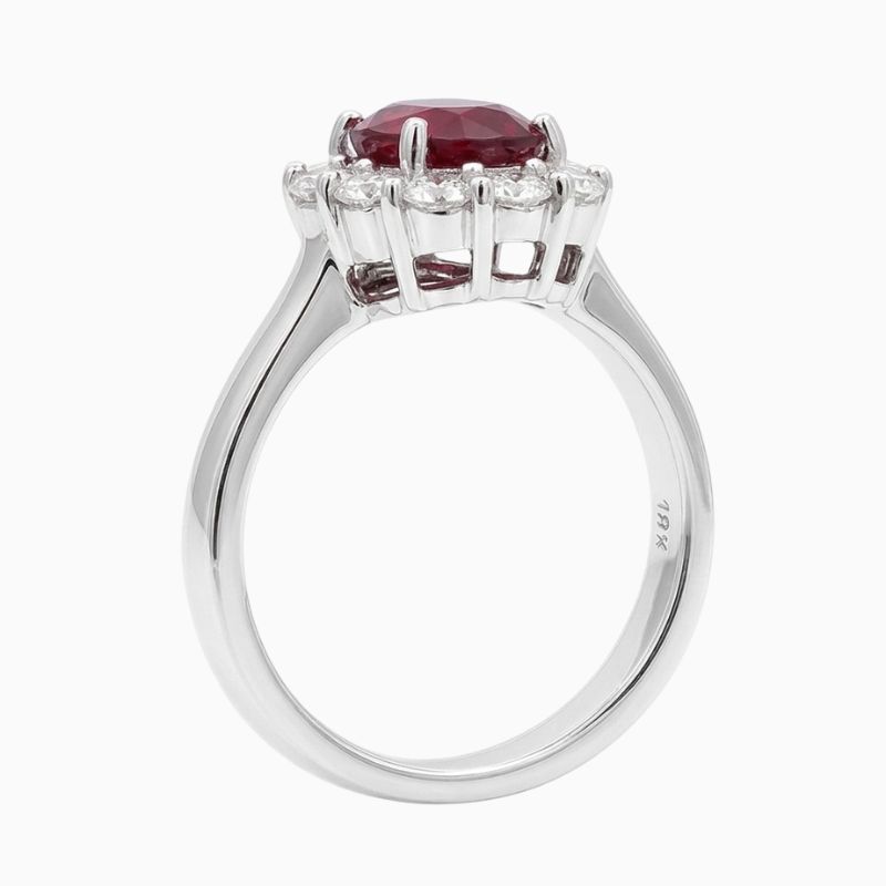 Natural Ruby oval ring