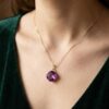 Violet Amethyst Choker Pendant