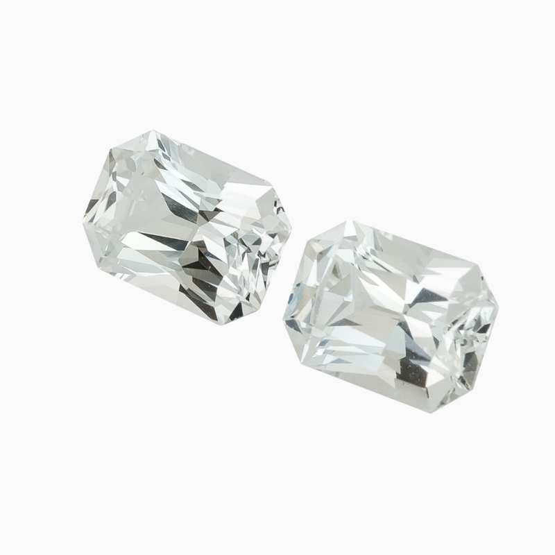 natural white sapphire