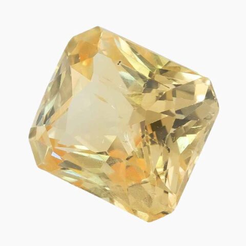 natural yellow sapphire gemstone